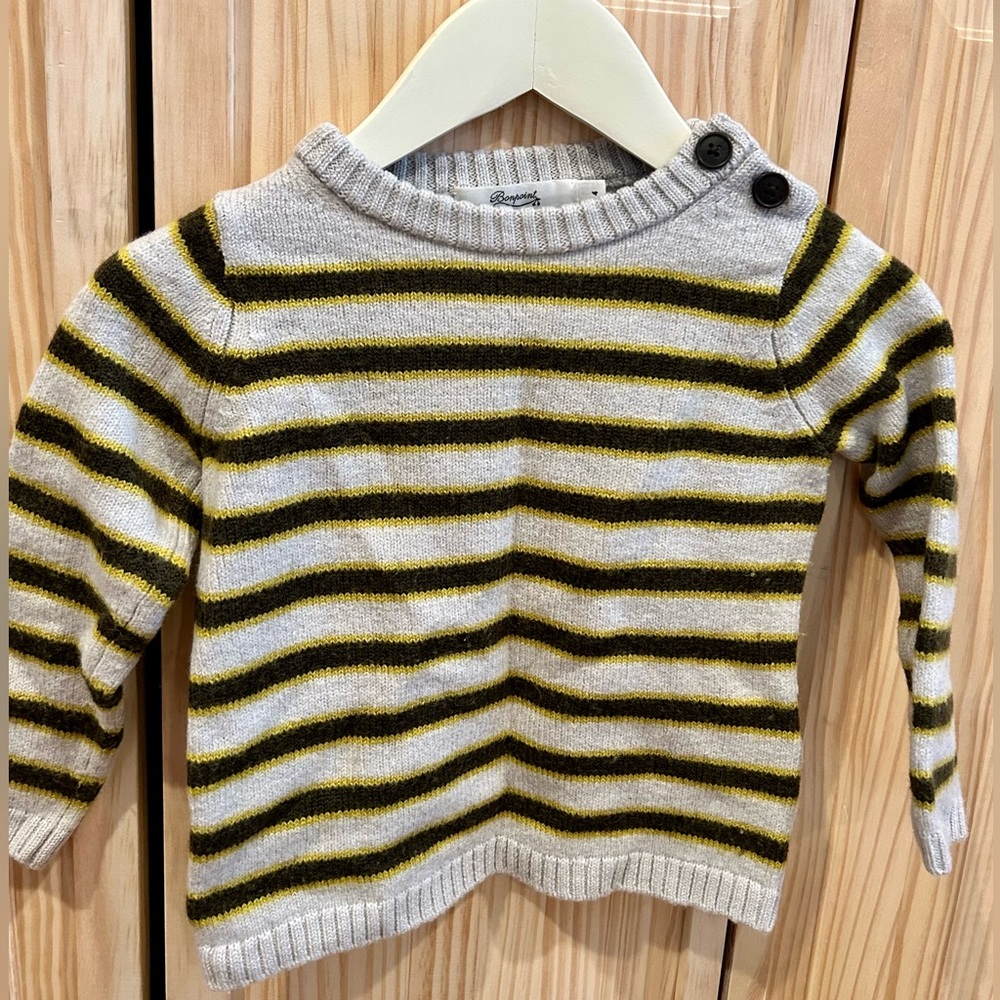 Bonpoint wool striped Thibert sweater